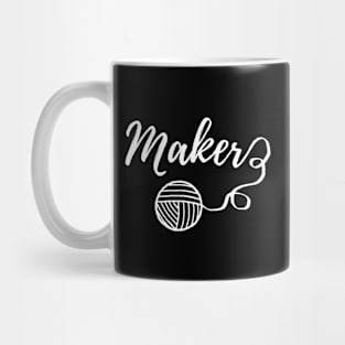 Maker Crafts Typography Print {Dark} Mug